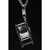 MOOYE ® - Collectie Zilveren Ligstoel hanger n bedel