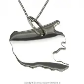 MOOYE ® - Collectie Zilveren Provincie Zuid Holland ketting hanger