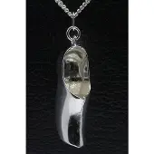MOOYE ® - Collectie Zilveren Klomp ketting hanger - XL