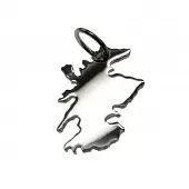 MOOYE ® - Collectie Zilveren Landkaart Schotland ketting hanger