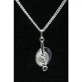 MOOYE ® - Collectie Zilveren Jockey cap zweep ketting hanger