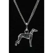 MOOYE ® - Collectie Zilveren Saluki ketting hanger - klein
