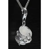 MOOYE ® - Collectie Zilveren Vuilnisbak met muis hanger n bedel