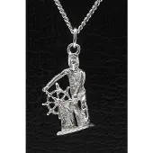 MOOYE ® - Collectie Zilveren Schipper - Kapitein ketting hanger