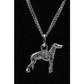 MOOYE ® - Collectie Zilveren Galgo espagnol ketting hanger - klein