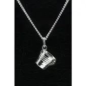 MOOYE ® - Collectie Zilveren Emmer ketting hanger