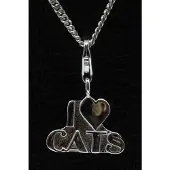 MOOYE ® - Collectie Zilveren I Love Cats hanger n bedel