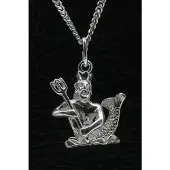 MOOYE ® - Collectie Zilveren Sterrenbeeld Waterman ketting hanger - groot