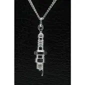 MOOYE ® - Collectie Zilveren Bougie ketting hanger - middel