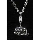 MOOYE ® - Collectie Zilveren Caravan hanger n bedel