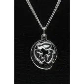 MOOYE ® - Collectie Zilveren Baby drieling in buik ketting hanger