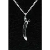 MOOYE ® - Collectie Zilveren Banaan ketting hanger