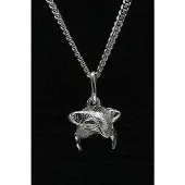 MOOYE ® - Collectie Zilveren Sterrenbeeld Vissen ketting hanger - klein