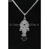 MOOYE ® - Collectie Zilveren Tumi ketting hanger