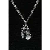MOOYE ® - Collectie Zilveren Motor met zijspan ketting hanger - klein