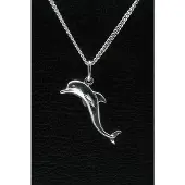 MOOYE ® - Collectie Zilveren Dolfijn ketting hanger - 2