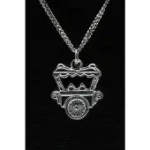 MOOYE ® - Collectie Zilveren IJscowagen ketting hanger