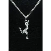 MOOYE ® - Collectie Zilveren Turnster ketting hanger - klein
