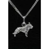 MOOYE ® - Collectie Zilveren Laekense herder ketting hanger - klein