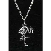 MOOYE ® - Collectie Zilveren Flamingo ketting hanger
