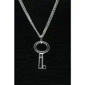 MOOYE ® - Collectie Zilveren Sleutel ketting hanger - klein