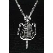 MOOYE ® - Collectie Zilveren Lyra ketting hanger