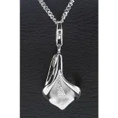 MOOYE ® - Collectie Zilveren Calla bloem hanger en bedel