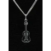 MOOYE ® - Collectie Zilveren Gitaar ketting hanger - 2
