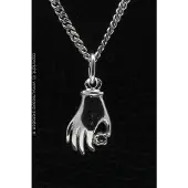 MOOYE ® - Collectie Zilveren Handje dobbelsteen ketting hanger