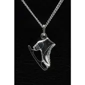 MOOYE ® - Collectie Zilveren Kunstschaats ketting hanger