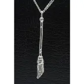 MOOYE ® - Collectie Zilveren Straatbezem ketting hanger