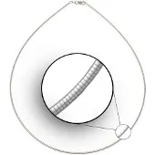 Trendjuwelier huiscollectie 1011443 Zilveren Ketting Omega Rond 1,0 mm
