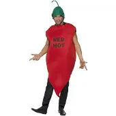 Smiffys Rode peper kostuum (rood)