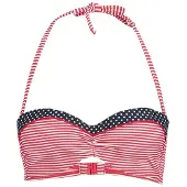 s.Oliver Bikinitop 'Avni' donkerblauw / rood / wit