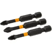 Triton Pozidriv impact schroefbit, 3 pk. PZ2, 50 mm