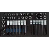 Gedore set schroefbits, 3/8", in 1/3 CT-module, 1500 stuks, type CT1-ITX 30