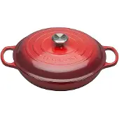 Le Creuset multifunctionele braadpan 2,2 liter ø 26 cm gietijzer kersrood