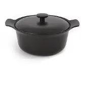 Berghoff Kookpot met deksel gietijzer zwart 24 cm - Ron