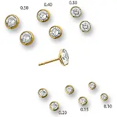 Trendjuwelier huiscollectie 4016583 Gouden oorbellen met diamant