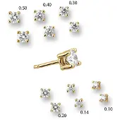 Trendjuwelier huiscollectie 4016582 Gouden oorbellen met diamant