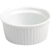 Olympia Wit Porselein Ramekin Geribbeld 9cm | 12 stuks