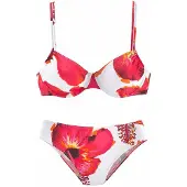 LASCANA Bikini lichtrood / wit