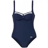 LASCANA Shaping-badpak navy / wit