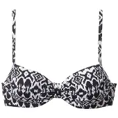 LASCANA Bikinitop 'Grace' zwart / wit