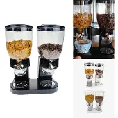 United Entertainment - Cornflakes Dispenser - 2 Dispensers - 41 x 32,5 x 19 cm - Zwart