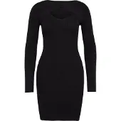 Urban Classics Gebreide jurk zwart