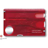 Victorinox SwissCard Nailcare Multitool 13 Functies Transparant Rood
