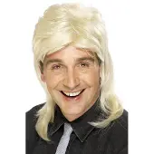 Smiffys Ruige blonde pruik Mullet Jeffrey