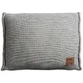 Knit Factory Uni Sierkussen - Licht Grijs - 60x40 cm - Kussenhoes inclusief kussenvulling