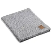 Knit Factory Maxx Plaid - Licht Grijs - 160x130 cm